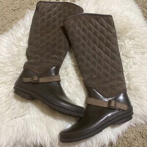 Sperry Tall Quilted Rubber Riding Boots
Brown Size 7 Lined 976753